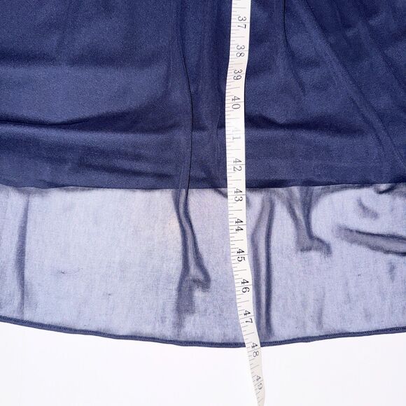 Birdy Grey Chiffon Dress Navy Blue Floor Length Maxi Bridesmaid Ball Gown Prom M - Picture 13 of 16